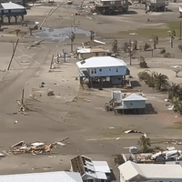 Aerial Footage Captures Hurricane Ida's Destruction in Grand Isle, Louisiana