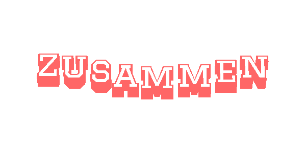 Zusammen Sticker by Yvonne Petzke