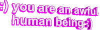 awful pink Sticker by AnimatedText