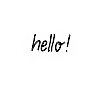 White Lines Hello Sticker