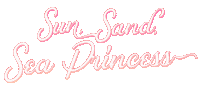 Sea Princess Beach Sticker