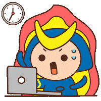 Text Working Sticker by WEBZEN FRIENDS