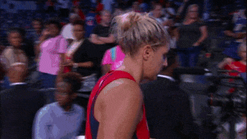 high five walk off GIF by WNBA