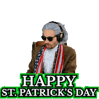 St Patricks Day Rainbow Sticker