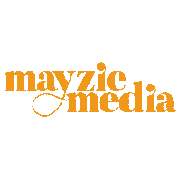 MayzieMedia pink business orange podcast Sticker