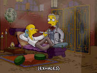 bart simpson relax GIF