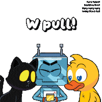 Black Cat Win Sticker by VeeFriends