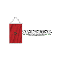 Vagabondpinas morocco vagabondpinas embrace adventure vaganond Sticker