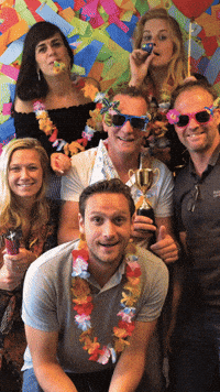 ExterionMediaNL happy fun party happy birthday GIF