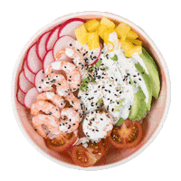 aitiki healthy hawaii healthy food pokebowl Sticker