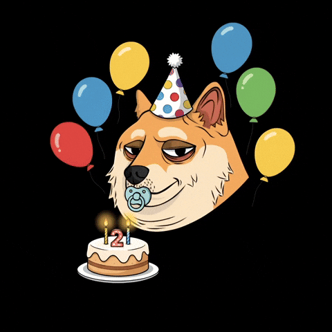 Sleepy Birthday Cake GIF by Doge Pound
