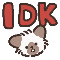 English Idk Sticker by koimoffee