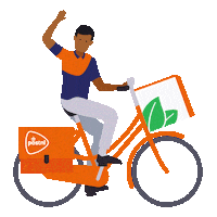 Bestelling Bezorger Sticker by PostNL