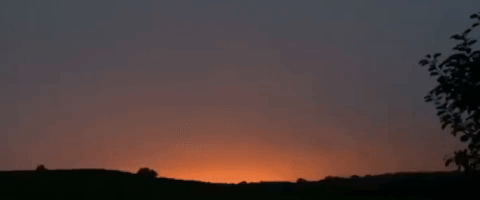 Explosion Illuminates Sky in Oxford, England