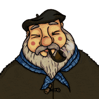 Santa Claus Snow Sticker