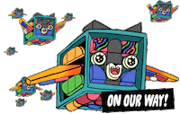 Rainbow Flying Sticker by LEGO