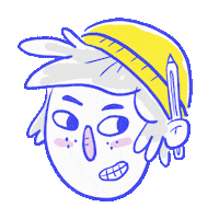 Happy Hat Sticker by turbografik