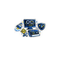 Tech Coding Sticker by Mustafa Boşnak