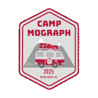 Camp Sticker by Mograph