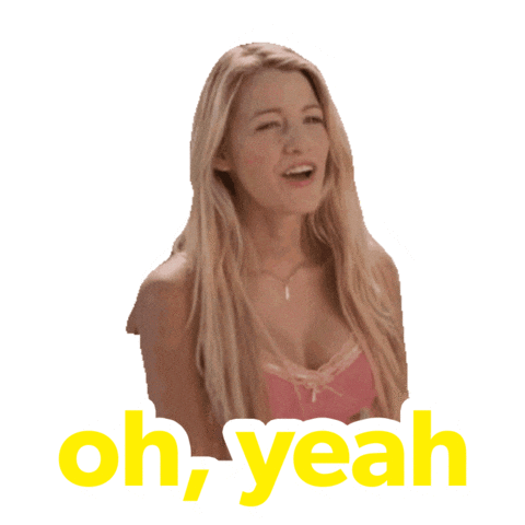 Oh Yeah Wow Sticker by Blake Lively Fan