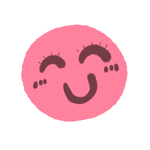 ピンク 顔 Sticker