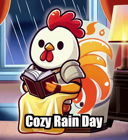 Rain Reading GIF by Zorooster