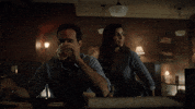 awkward sit down GIF by Wayward Pines