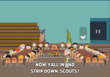 SCOUTS talking GIF by South Park 