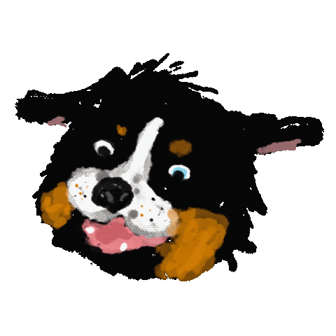 Dog October Sticker