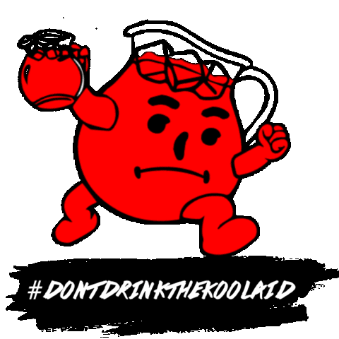 skingroup giphyupload koolaid guillermoderma dontdrinkthekoolaid Sticker
