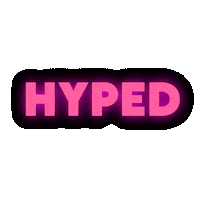Cyberzcrew pink neon hyped pregame Sticker
