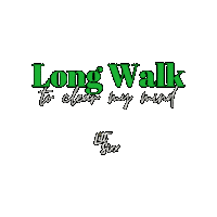 LittSixx long walk to clean my mind Sticker