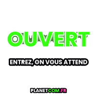 Ouvert France Sticker by PLANETCOM.FR