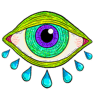 Nostalghia_art nostalghia color eye nostalghia art cry eye Sticker