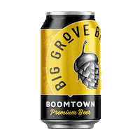 Iowa City Drinking Sticker by Big Grove Brewery