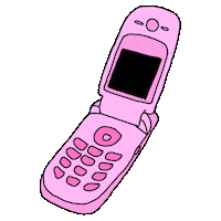 Mobile Phone Pink Sticker by 1900BADDEST