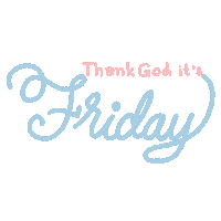 Friday Text Sticker