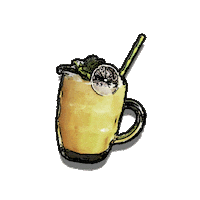 Drinks Cocktails Sticker by LIMETYGER