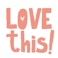 Typography Love Sticker