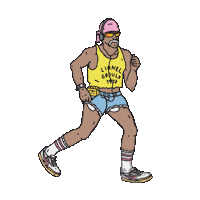 Hulk Hogan Runner Sticker by Festival Santa Teresa