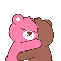 Everything Will Be Ok Hug Sticker by BEARISH