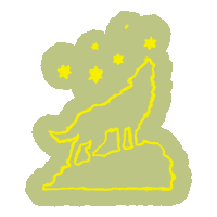 Road Trip Wolf Sticker by UrbanOutfitters