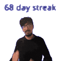 69 Day Streak Sticker