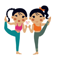 요가 Sticker