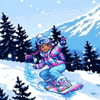 Snowboarding Snow Day GIF by SadBearGvng