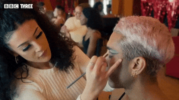Glow Up Make-Up GIF by BBC Three