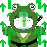Level Up Party Sticker by Pudgy Penguins