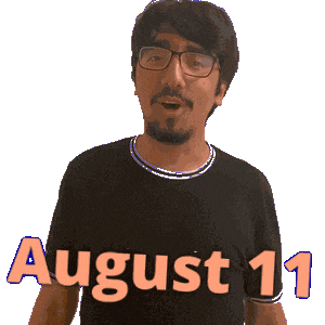 August 11 Sticker