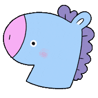 Illustration Horse Sticker