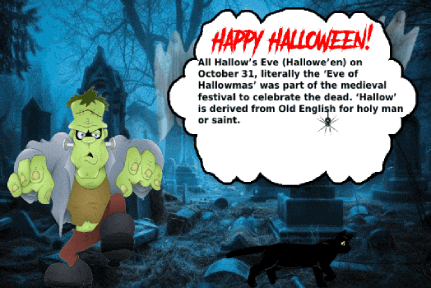 Black Cat Halloween GIF